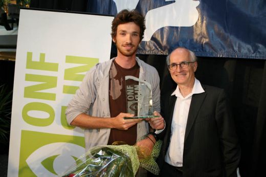 Sébastien Rist, réalisateur du court métrage This Little Piggy, gagnant du prix Norman McLaren offert par Tom Perlmutter